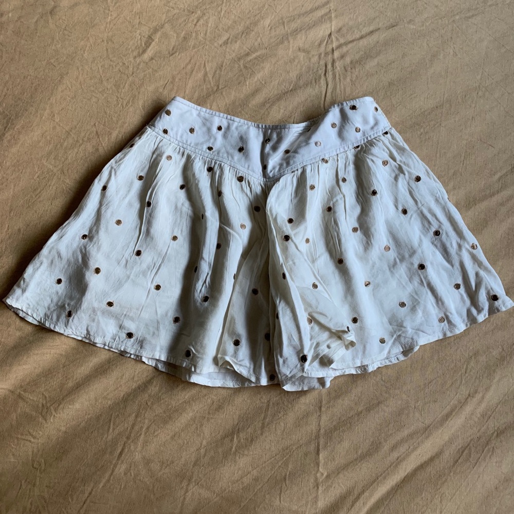 FREE PEOPLE shorts with gold sequins Sz XS